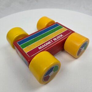 Vintage Magnet Block Car